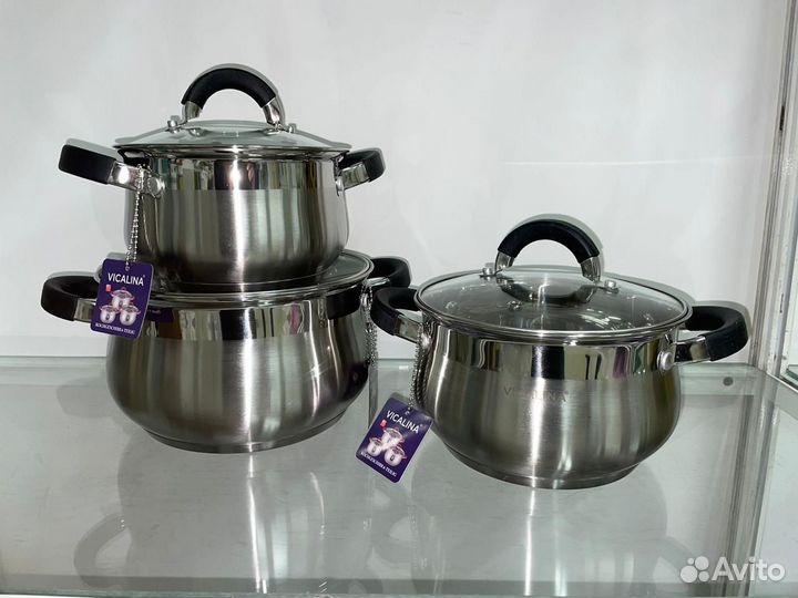 Набор кастрюль из нержавеющей стали