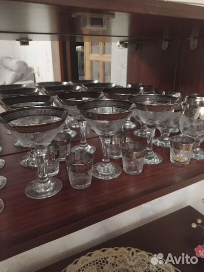 Набор бокалов фужеров. Гусь-Хрустальный