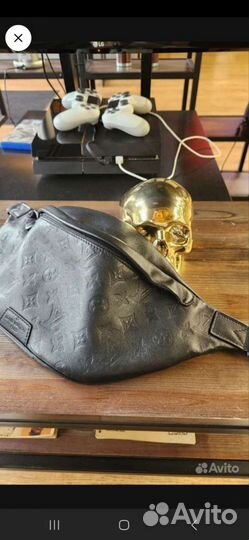 Мужская кожаная сумка через плечо