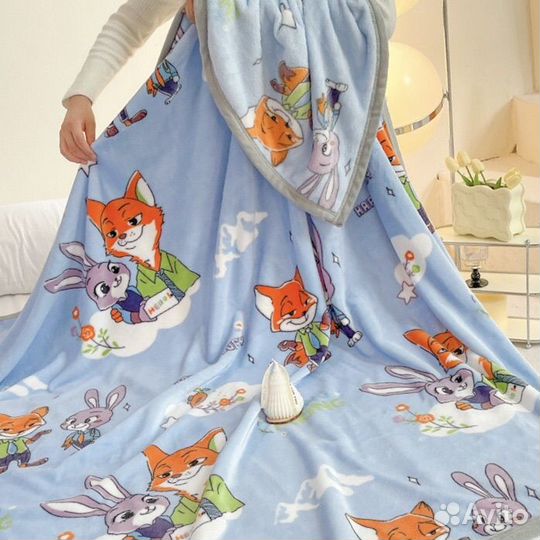Плед для детей Disney плюшевый утолщенный