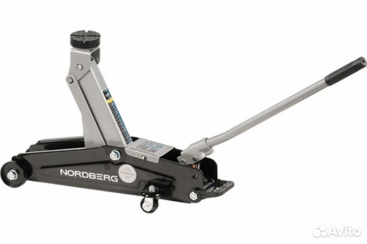 Подкатной домкрат для автолюбителя в кейсе (2 т)