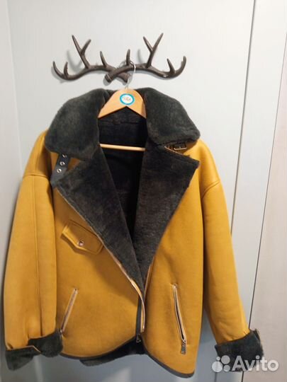 Дубленка авиатор женская