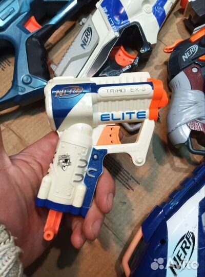 Nerf автоматы и пистолет