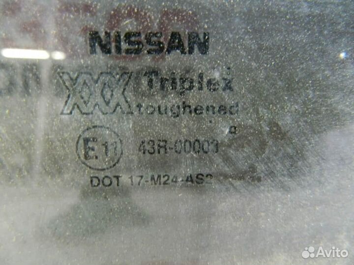 Стекло двери задней правой для Nissan Primera 2 1