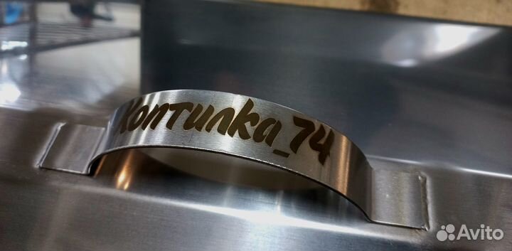 Коптильня горячего копчения из нержавейки 40х25х25