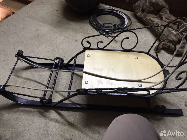 Детские зимние санки кованые новые