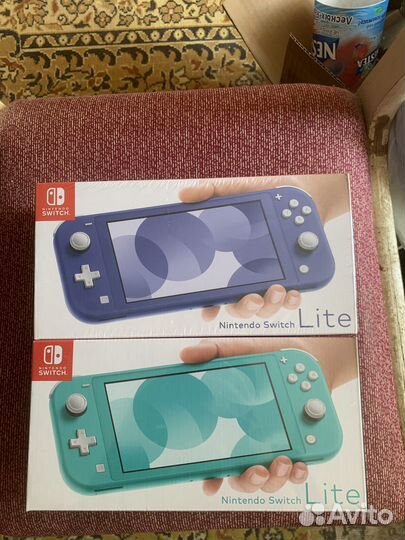 Новые прошитые Nintendo switch lite,128GB,32 игры