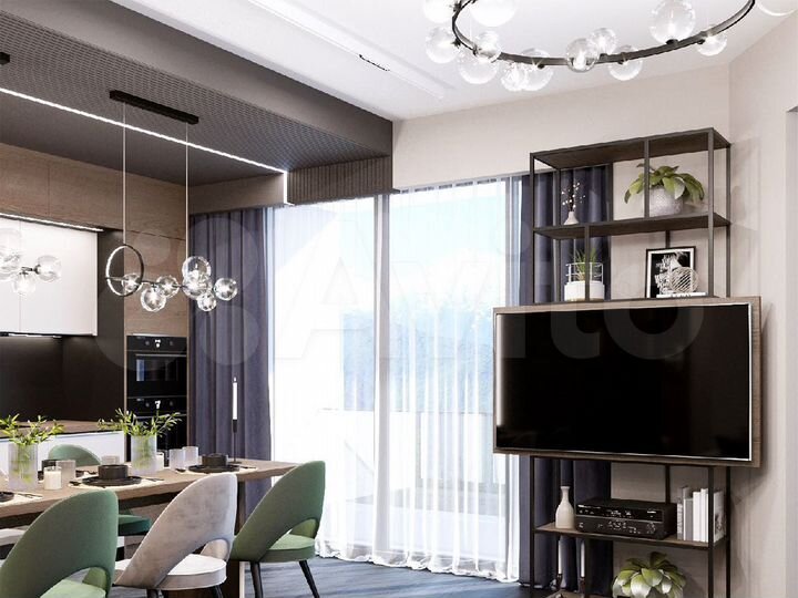 2-к. апартаменты, 54,9 м², 4/5 эт.