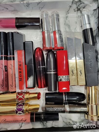 Помады YSL, MAC, Clarins, Romanovamakeup