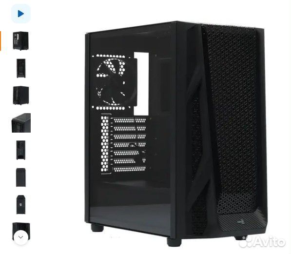 Корпус пк AeroCool AirHawk (Mid-Tower, E-ATX, без