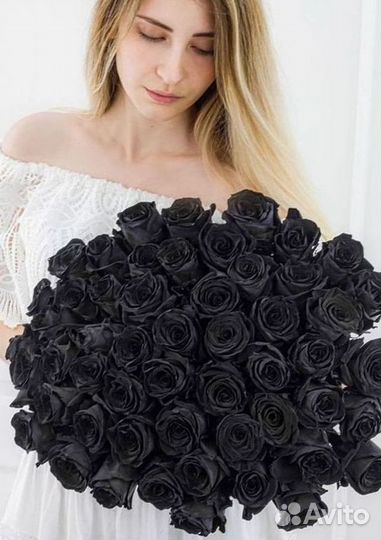 Чёрные розы с доставкой