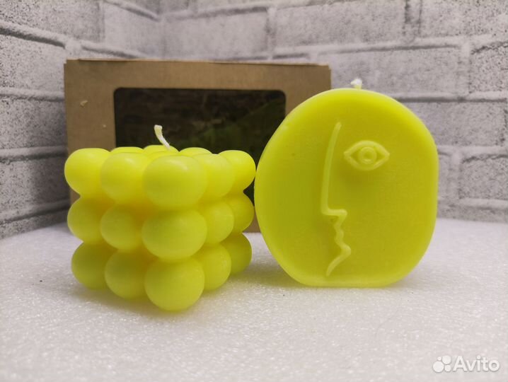 Набор ароматизированных свечей ручной работы