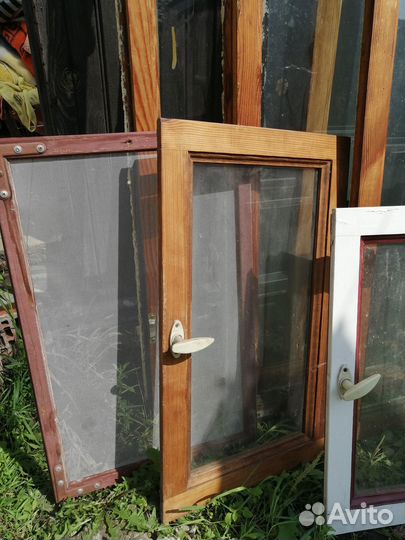 Деревянные окна бу (рамы застекленные)