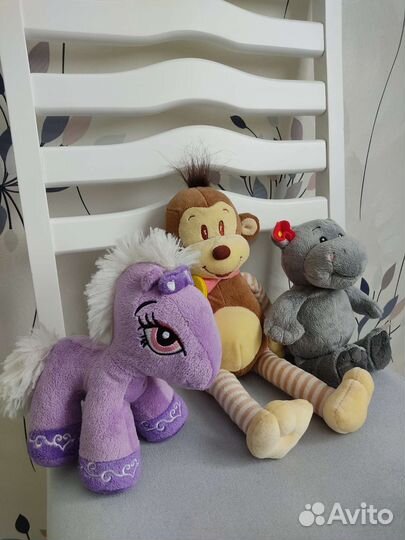 Мягкие игрушки для малышей. Цена за три штуки