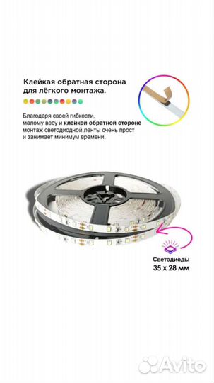 Светодиодная лента 5 метров