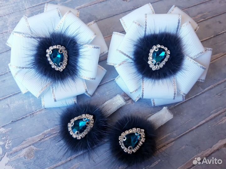 Резиночки Бантики авокадо единороги