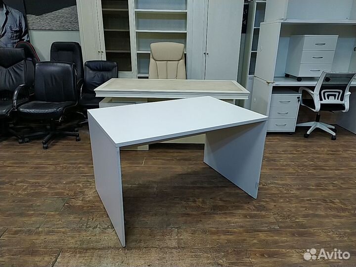 Стол письменный б/у 120х80х75 25мм 03008У-бел