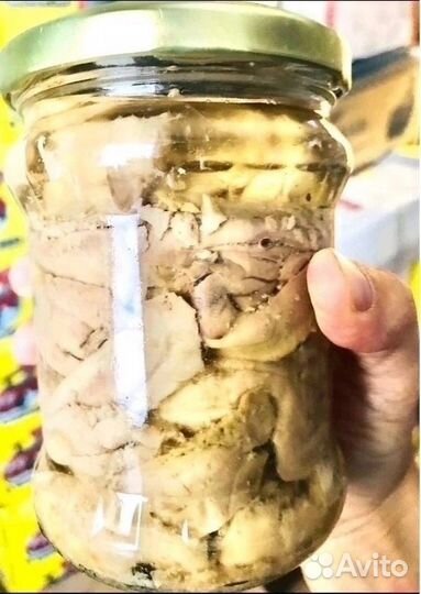 Печень трески в стекле