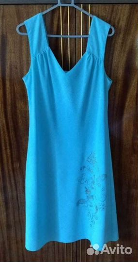 Сарафан льняной 48