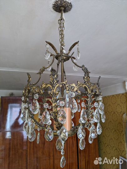 Люстра бронзовая