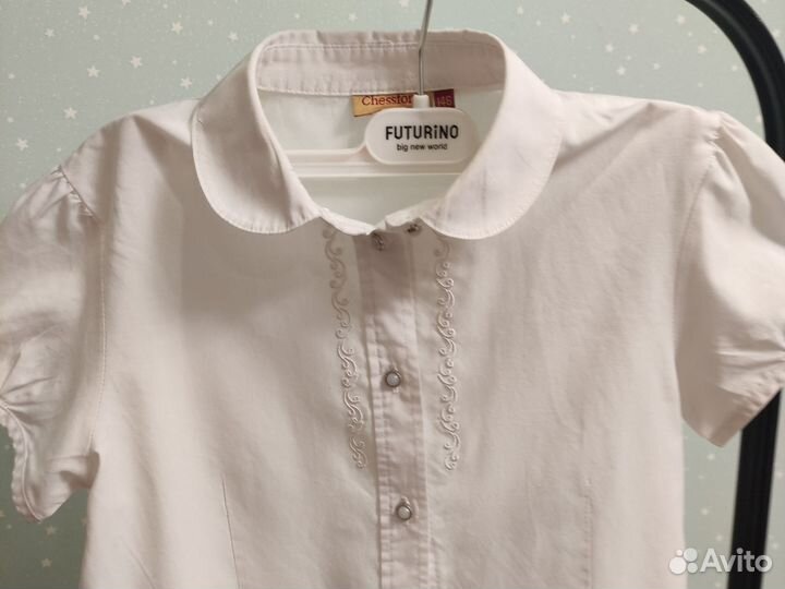 Блузка белая школьная 146