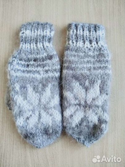 Варежки из собачего пуха