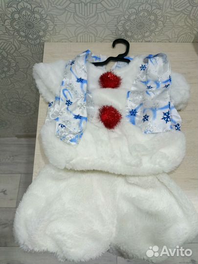 Костюм на мальчика снеговик