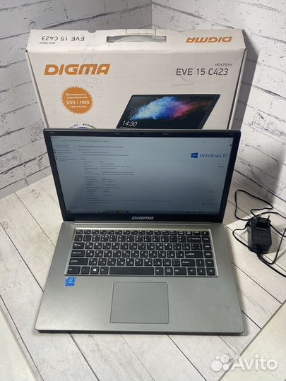 Ноутбук digma EVE 15 C423 Cel N3350 (ES5069EW)