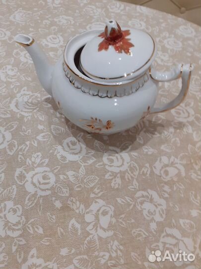 Чайник фарфоровый Вербилки СССР