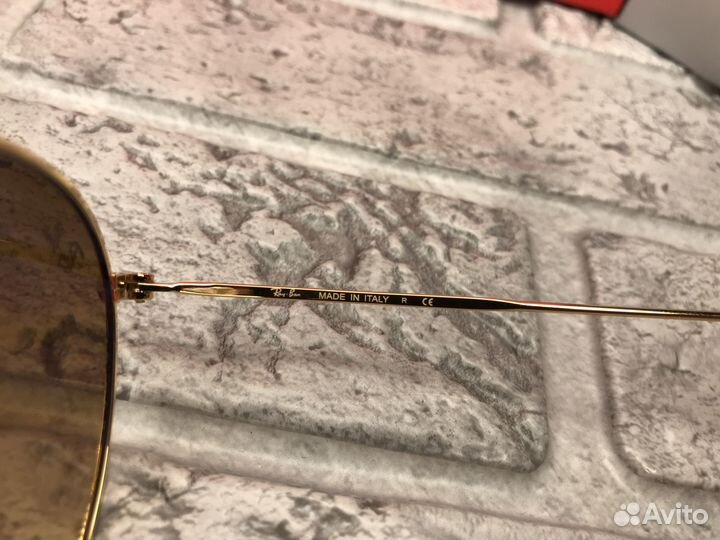 Солнцезащитные очки ray ban round metal коричневые