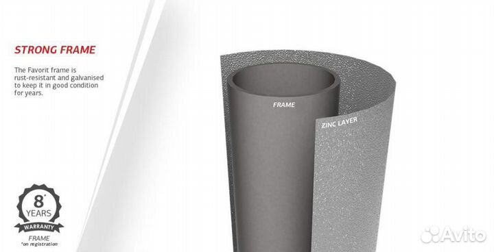 Батут berg Favorit Regular 200 Grey + защитная сет