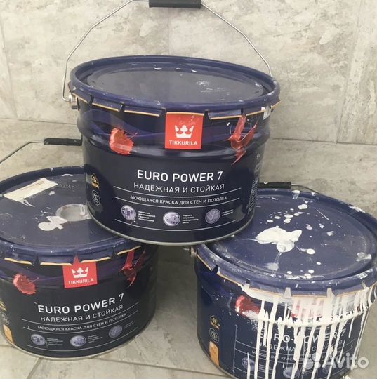 Краска моющаяся Tikkurila Euro Power