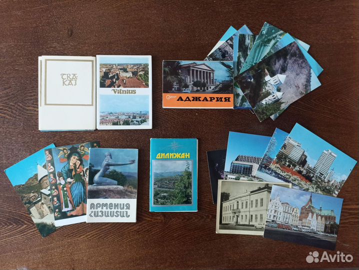 Открытки города СССР, достопримечательности