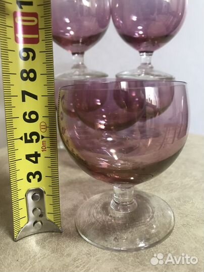 Рюмки цветное стекло СССР