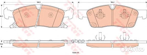 GDB4603 колодки дисковые передние Jeep Grand C