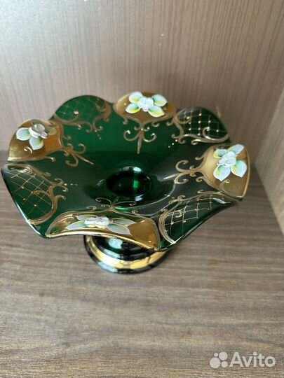 Ваза конфетница богемия