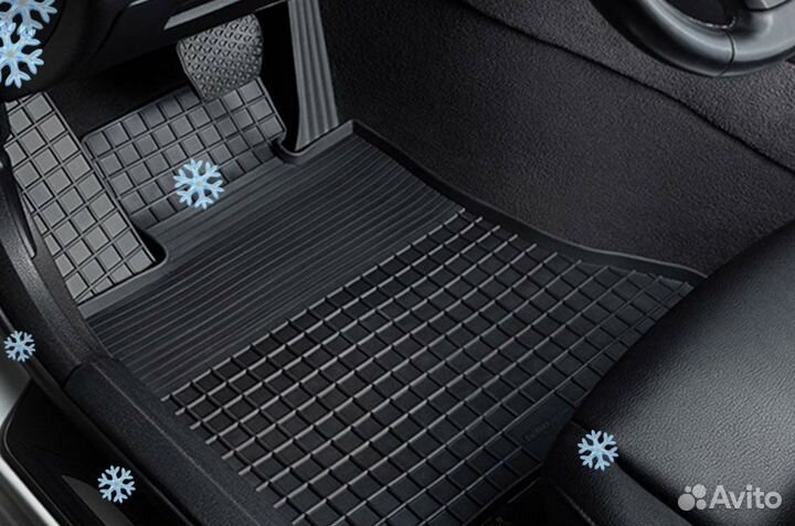Резиновые коврики полики в салон Ford Focus 3