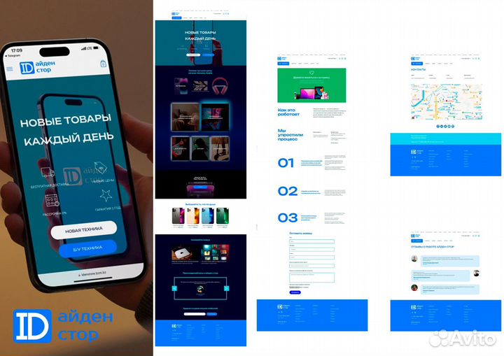 Создание сайта, лендинга, интернет-магазина Базиум