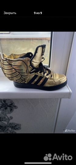 Adidas jeremy scott wings gold