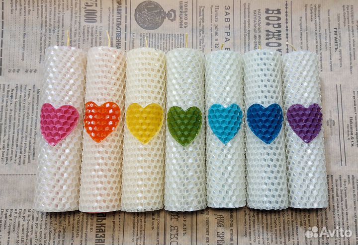 Свечи из вощины, набор