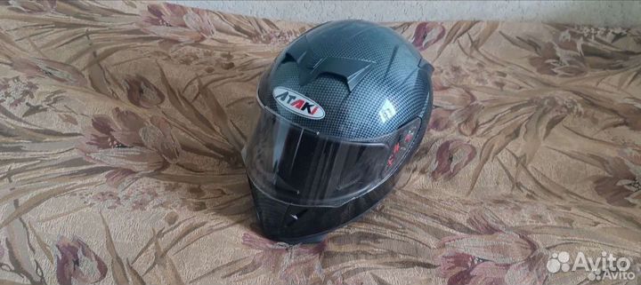 Шлем для мотоцикла ataki карбон