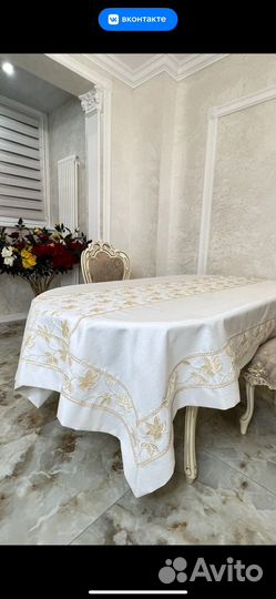 Скатерть в классическом стиле 120/160 130/180
