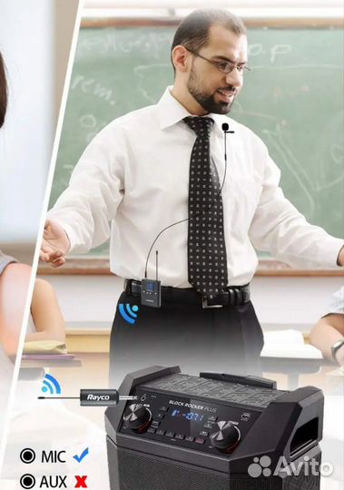 Микрофон петличный беспроводной