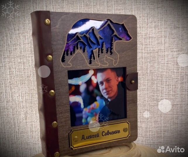 Деревянный блокнот (ежедневник, скечбук)