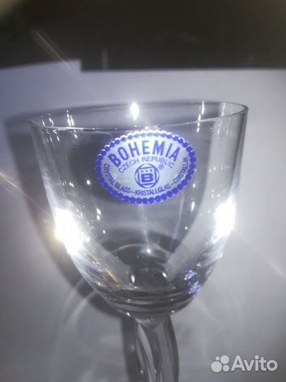 Рюмки bohemia набор на высокой ножке