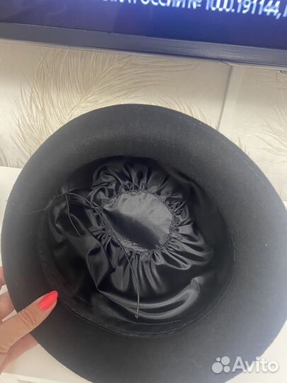 Шляпа фетровая черная