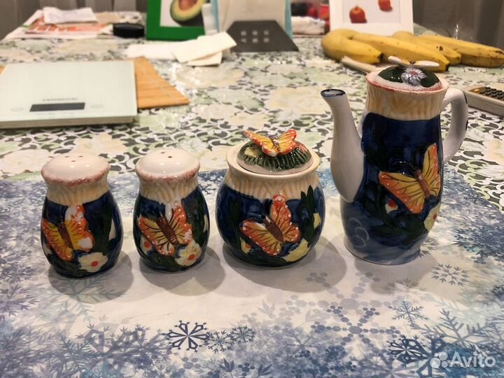 Набор керамической посуды Бабочки