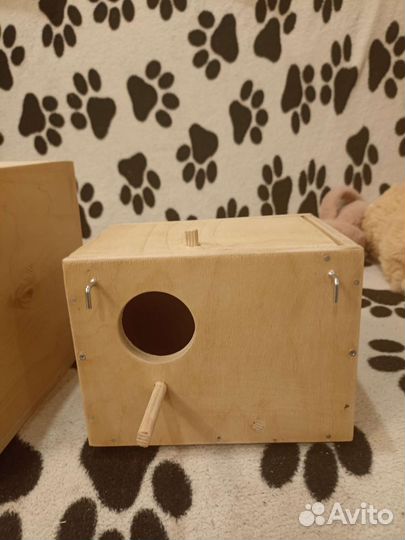 Домик и полки для попугаев и грызунов