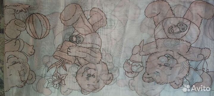 Комплект шторы и тюль для детской комнаты