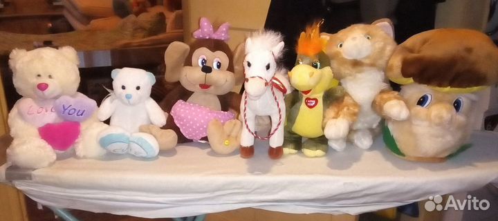 Мягкие игрушки 7 штук или по отдельности
